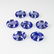 4.88 Ct Natural 7 Tanzanite Oval Necklace Set - 3