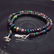 70.12 Ct 925 Silver 128 Black Fire Opal Beads Necklace - 2