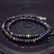 70.12 Ct 925 Silver 128 Black Fire Opal Beads Necklace - 3