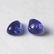 Natural Pear Cut Natural Blue Tanzanite Cabochon 2PCS - 3