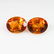 6.82 Ct Natural Orange Yellow Citrine Oval Pair