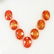 7.79 Ct Natural 7 Orange Sapphire Oval Necklace Set