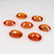 7.79 Ct Natural 7 Orange Sapphire Oval Necklace Set - 2