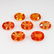 7.79 Ct Natural 7 Orange Sapphire Oval Necklace Set - 3