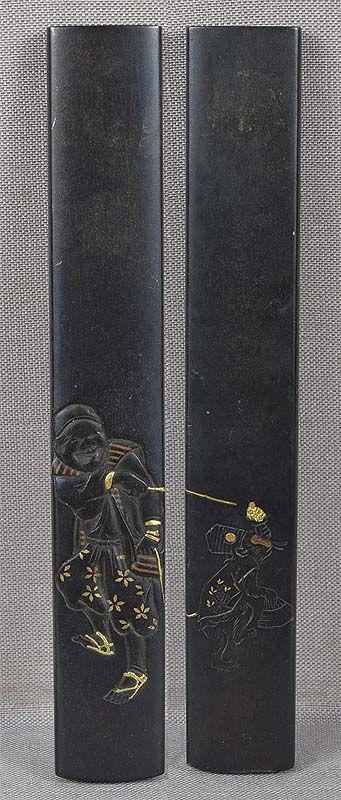19c Japanese sword KOZUKA sarumawashi & MONKEY SAMBASO (1 of 4)