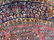 A Vintage 8' Round Persian Sarouk Style Area Rug - 5