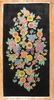 Black Floral Chinese Art Deco Rug