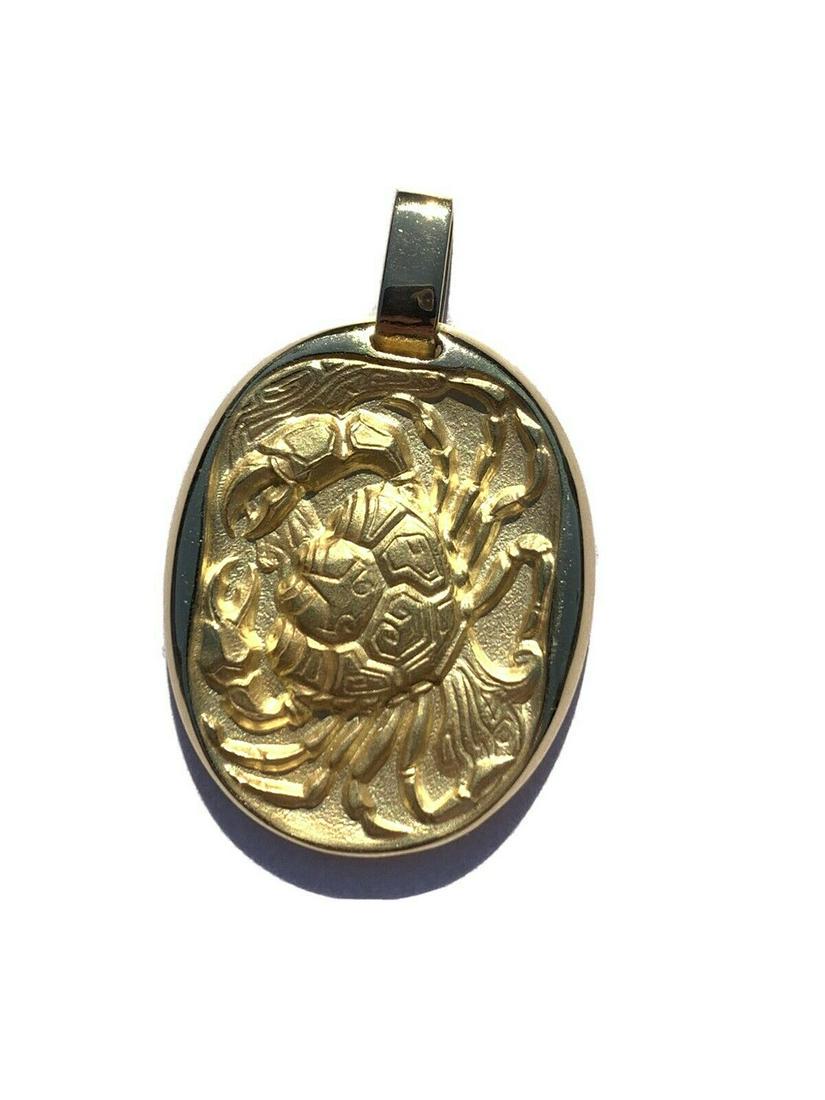 Cartier Paris 18K Yellow Gold Cancee Zodiac Sign (1 of 5)