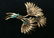 18K Gold Brooch with Green Stones Italy - 6