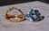 Platinum Ring Sapphire, Emerald, & Diamond Ring with - 10