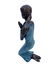 Bronze praying female - 12
