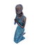 Bronze praying female