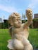 A vintage Cast iron Angel sculpture - Putto sculpture