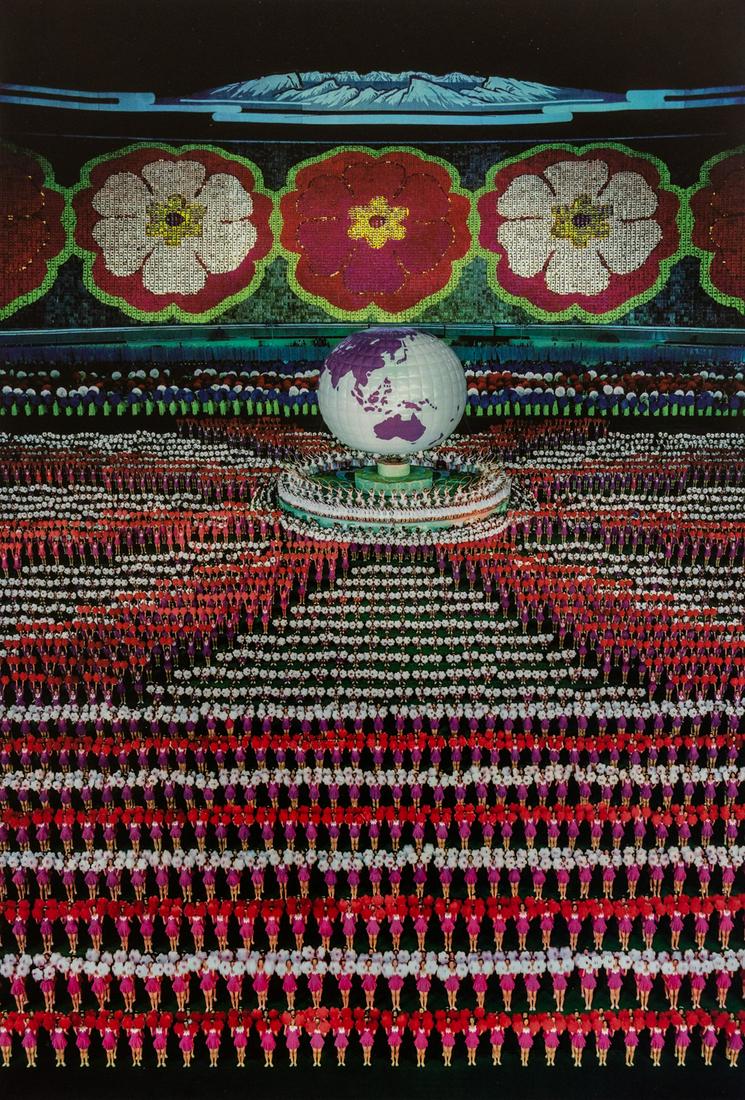 Andreas Gursky, Pyongyang I, China, 2007: Artist: Andreas Gursky Title: Pyongyang I, China, 2007 Medium: Photo Litho, 2007, Netherlands Dimensions: 8x11.75" Additional Information: Heat Wax Mounted on 12x16" Conservation Board Artist Bio: And