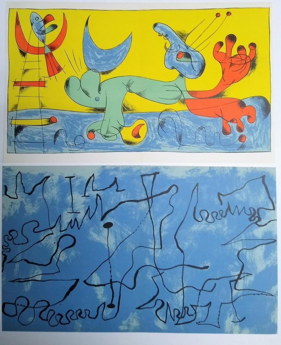 Joan Miro, Plate 4 and Plate 8 (1 of 7)