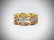 3-Piece Ring Set in Sterling Silver, Rose Gold & Gold - 2