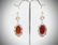 925 SS w Brushed Gold Plating Carnelian & Citrine - 3