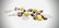 Bracelet w Peridot Jasper, Smoky Glass Beads, Tiger's - 2