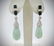 Cocktail Earrings w Jade, Black Faceted Stones & CZs