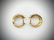 Cubic Zirconia Hoop Earrings - 2