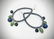 Earrings w Blue Aventurine, Jade, Silver Glass Beads & - 2