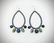 Earrings w Blue Aventurine, Jade, Silver Glass Beads & - 3