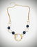 Four Stranded Necklace w Black Onyx Beads