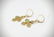 Gold Plated Dangly Peridot Earrings - 3