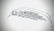 Sterling Silver Necklace w Baroque Style Diamond - 2