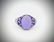 Sterling Silver Sz 9 Violet Jade & Amethyst Ring
