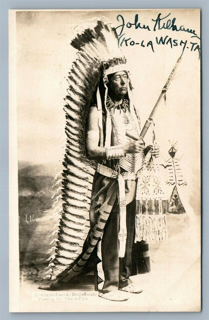 SIGNED AMERICAN INDIAN SIOUX CHIEF KO-LA WASHTA ANTIQUE (1 of 2)