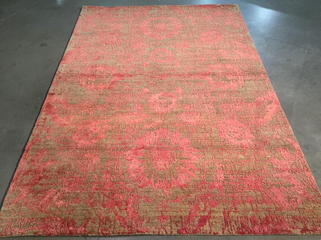 EXQUISITE SILK & WOOL MODERN RUG 6x8 (1 of 5)