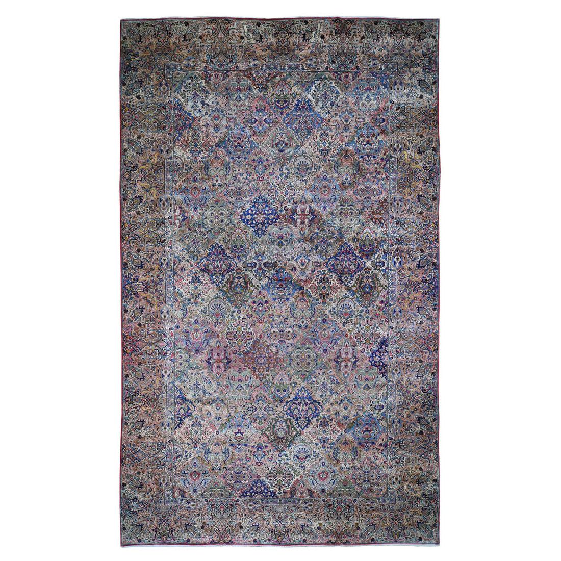 Gallery Size Antique Persian Kerman Garden Design (1 of 12)