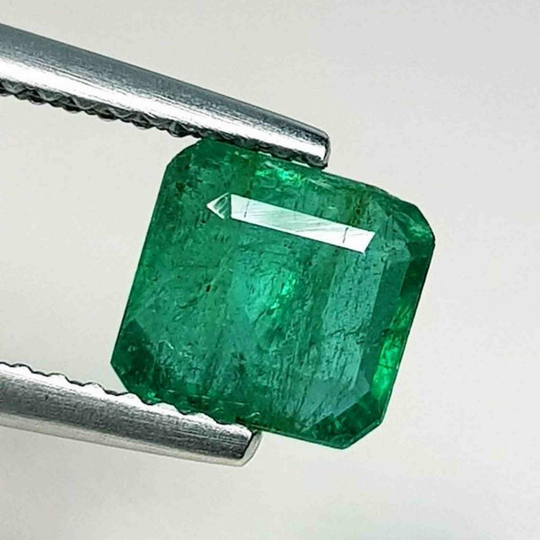 Natural Emerald Square Cut 1.51 ct (1 of 5)