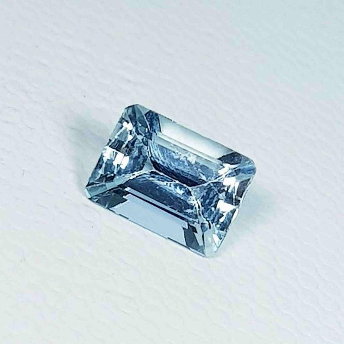 0.89 ct Natural Aquamarine Emerald Cut (1 of 5)