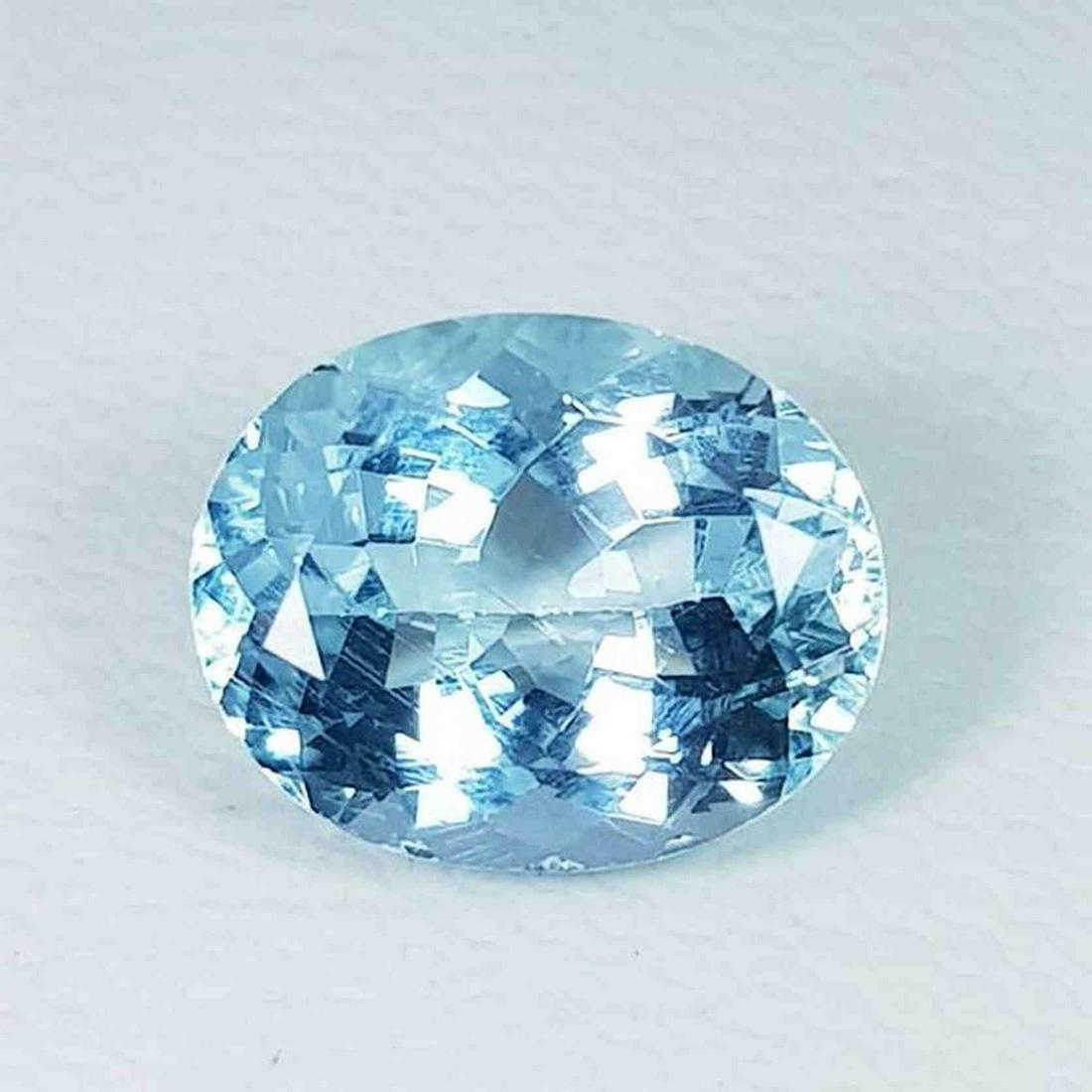 3.52 ct Natural Aquamarine Oval Cut (1 of 5)