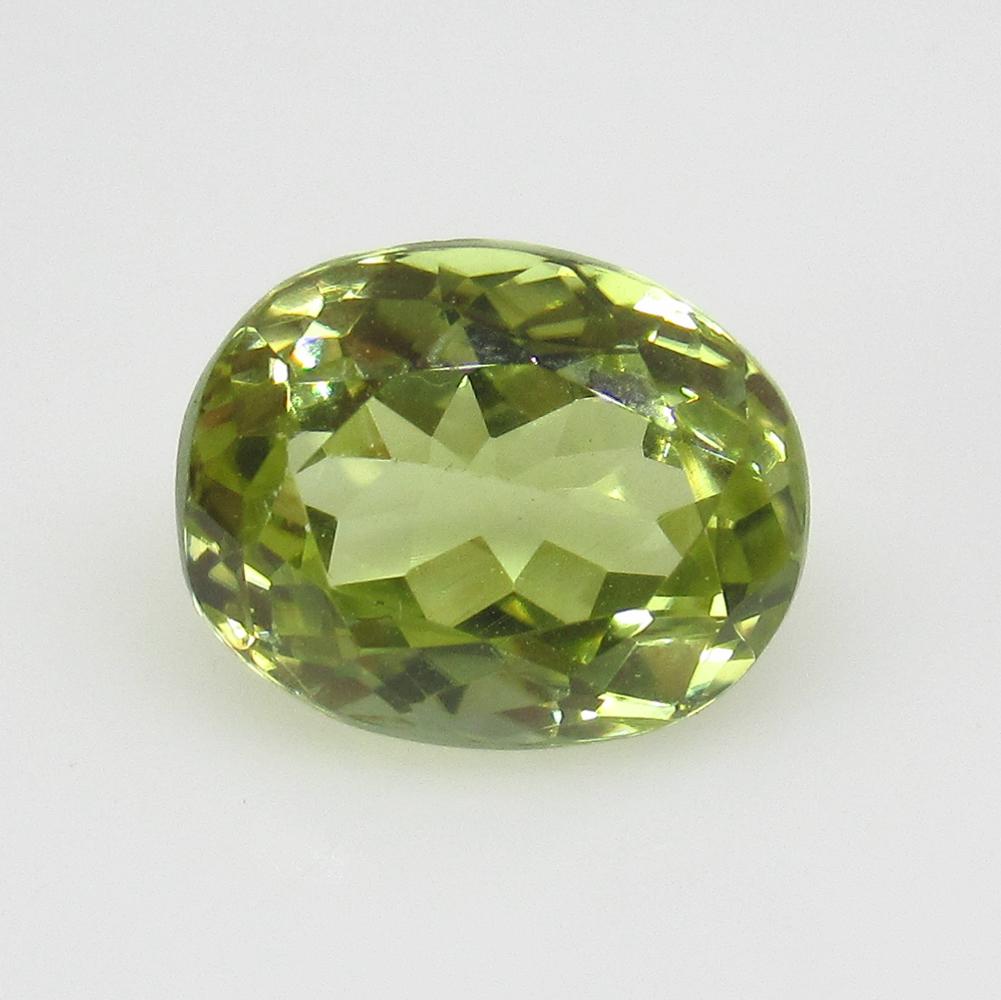 3.53 Ct Natural Lime Green Sillimanite Oval Cut (1 of 2)