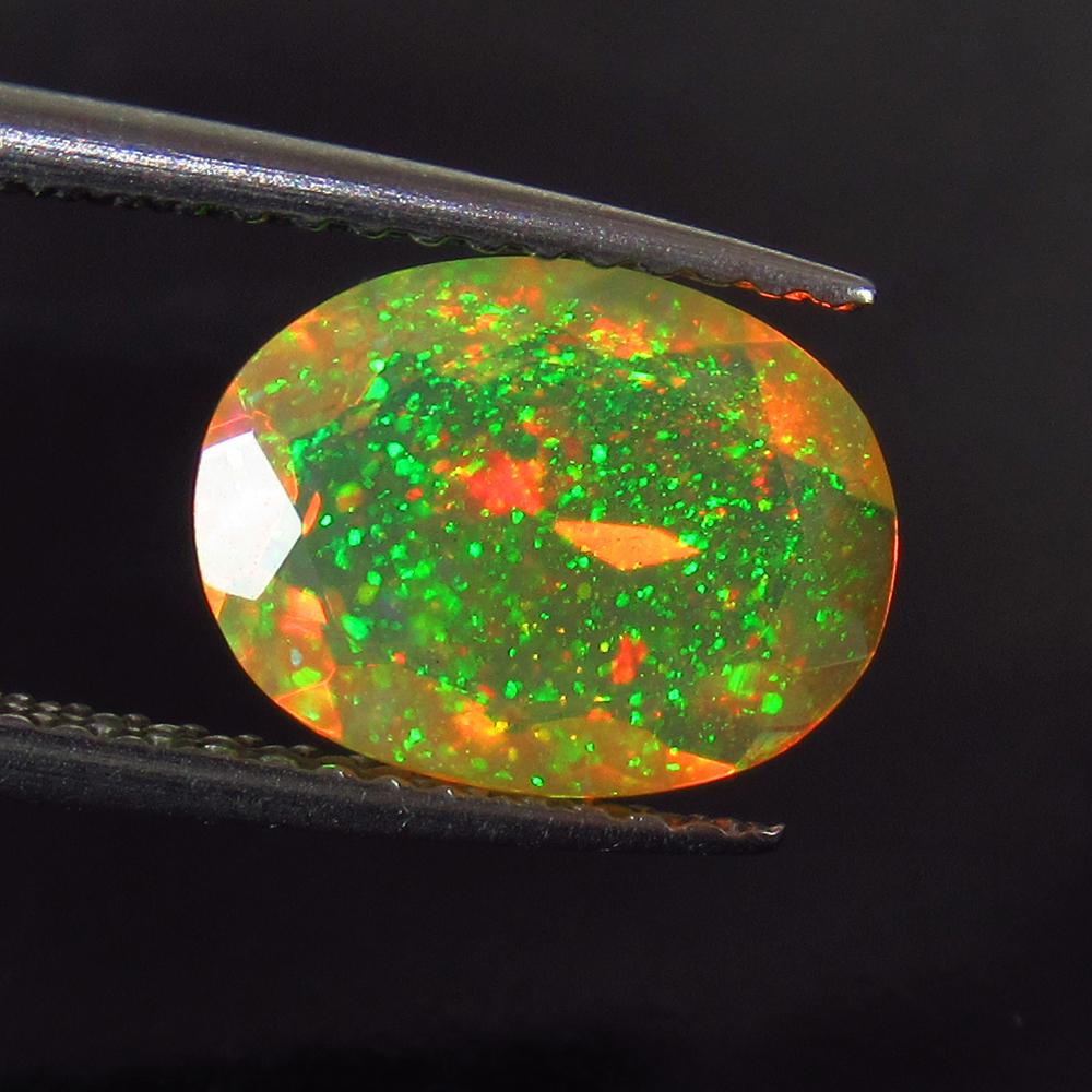 1.57 Ct Natural Multi-Color "PIN FIRE" Opal Oval Cut (1 of 2)
