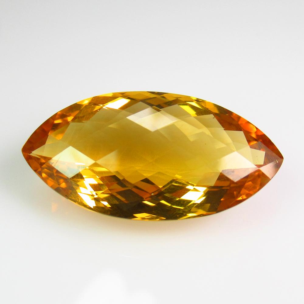14.70 Ct Natural Madeira Brandy Yellow Citrine Marquise (1 of 2)