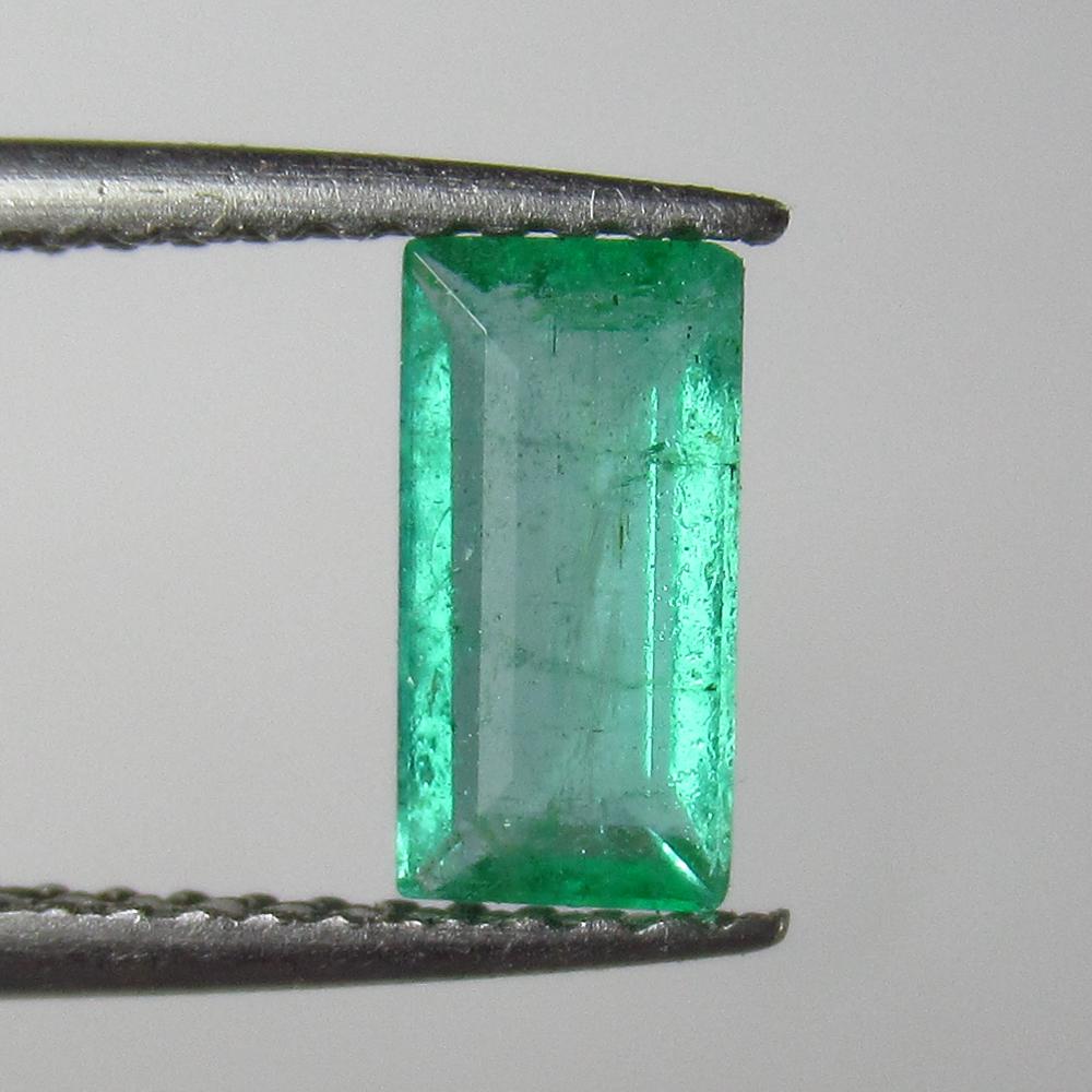 0.68 Ct Natural Zambian Emerald Octagon Cut (1 of 2)