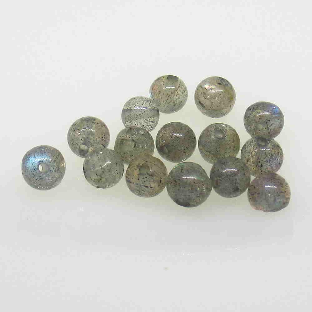 7.32 Ctw Natural 15 Labradorite Drilled Ball Beads: No Reserve! Title: 7.32 Ctw Natural 15 Labradorite Drilled Ball Beads Stone Clarity: Transparent Gemstones: Labradorite Beads Carat Weights: 7.32 Size/Dimensions: 4.30 - 4.50 mm / 15 PC's Additional I