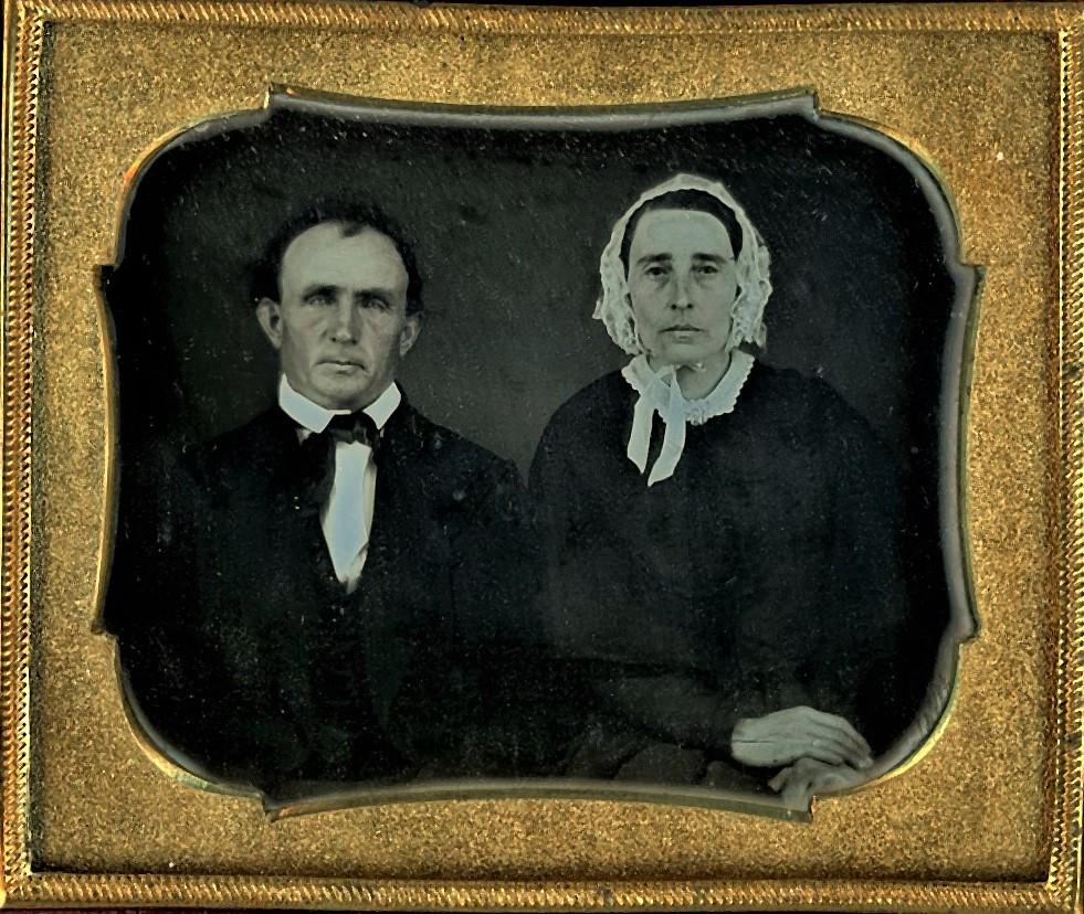 Married Couple Sixth Plate Daguerreotype (1 of 2)