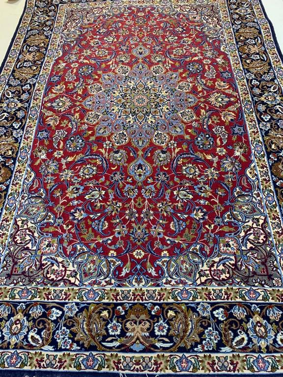 Very Fine Semi Antique Hand Woven Persian Esfahan (1 of 10)