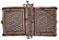 Handmade antique Persian Sumak sadle double bag 1.8' x