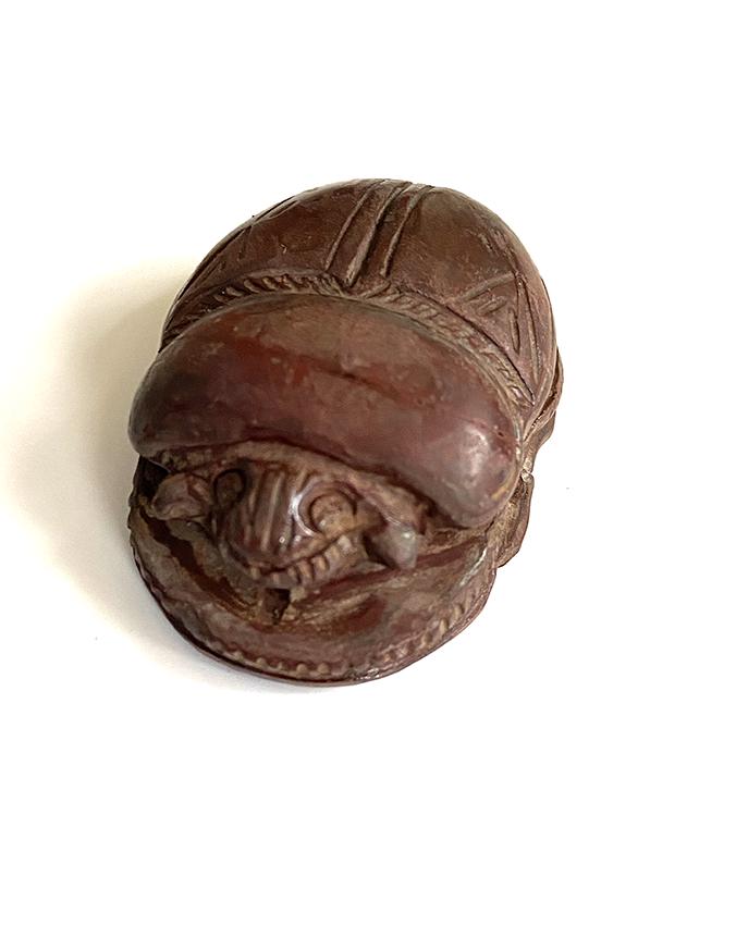 Persian Achaemenide Large Jasper Scarab, Rearing Lions, (1 of 5)