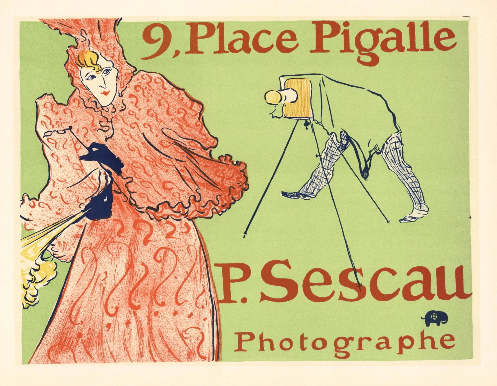 Toulouse-Lautrec lithograph poster "Sescau Photographe" (1 of 1)