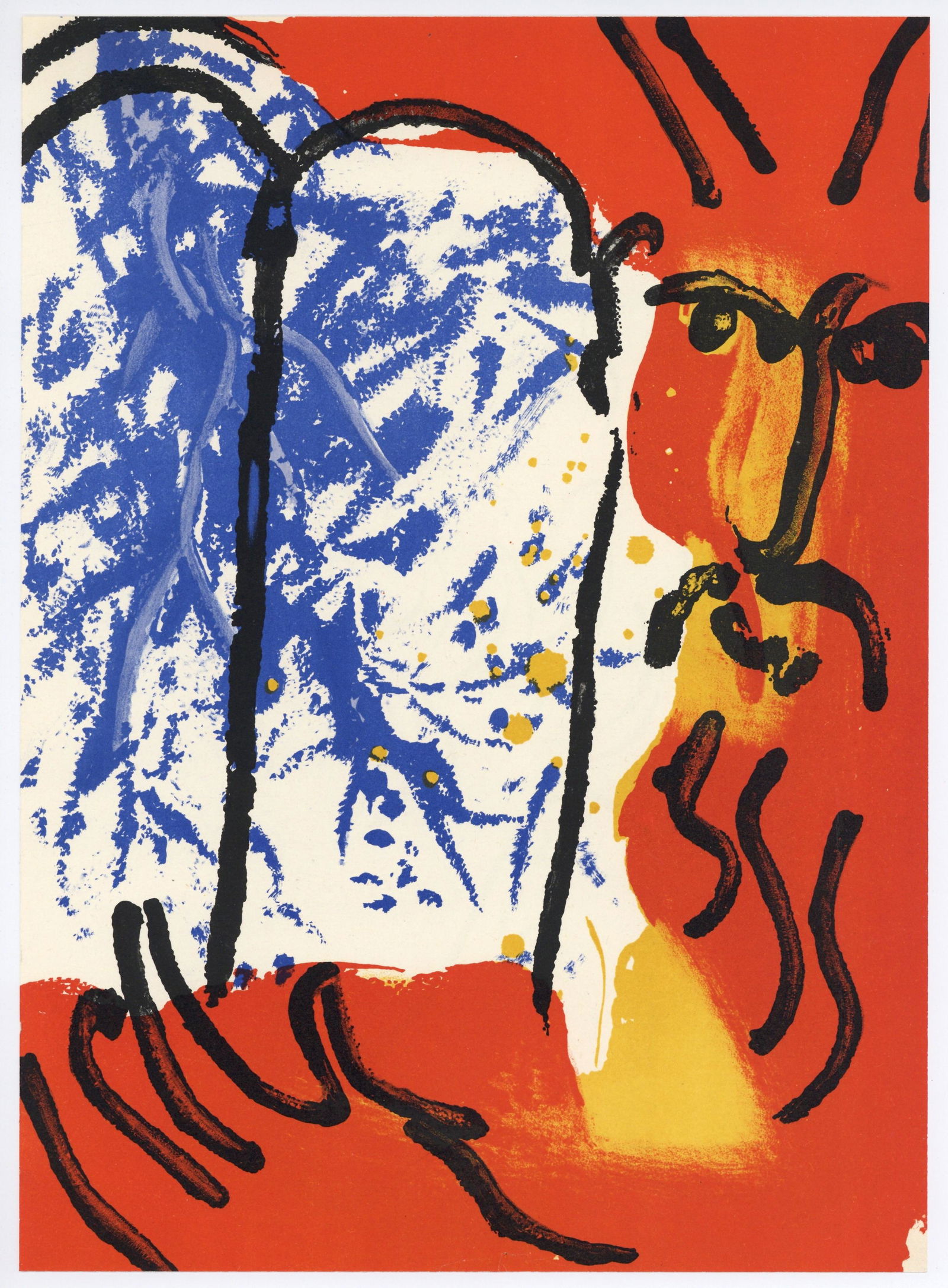 Marc Chagall "Moses with the Tablets of Law" original (1 of 1)