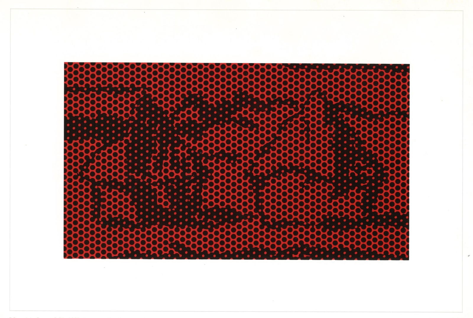 Roy Lichtenstein "Haystack #6" lithograph 1969 (1 of 2)