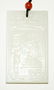 Chinese White Jade Pendant Figures in Garden Motifs - 4