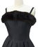 Nina Ricci Black Couture Dress with Mink Trim - 3